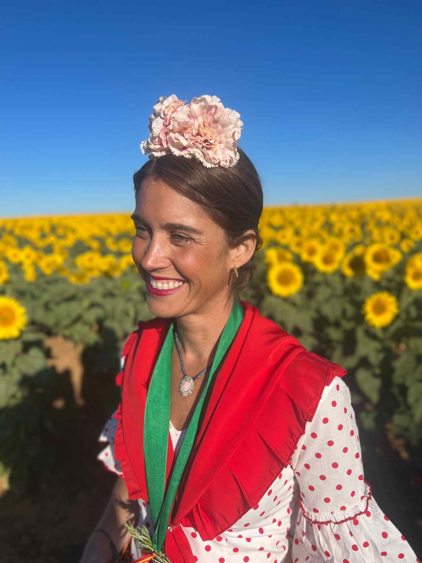 Silver Rostrillo Medal of the Virgin of El Rocío in fine shell