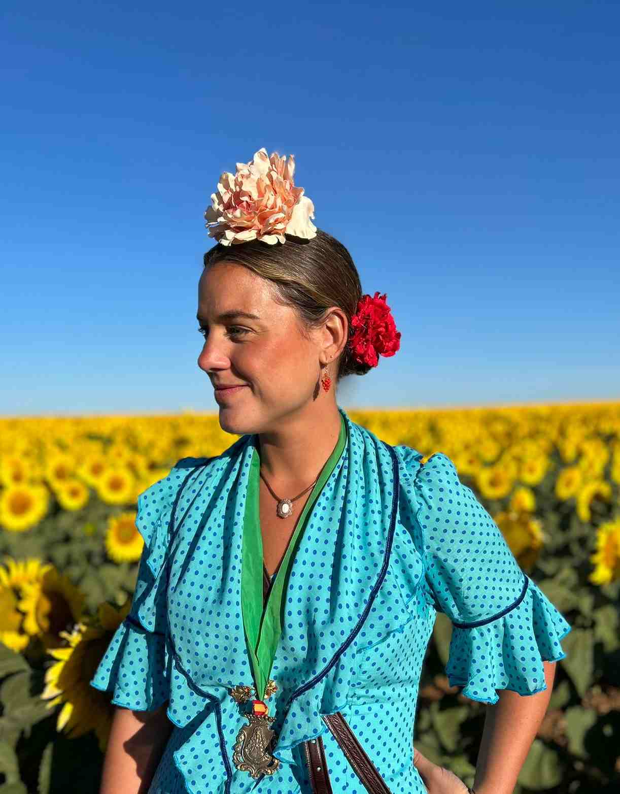 Silver Rostrillo Medal of the Virgin of El Rocío in fine shell