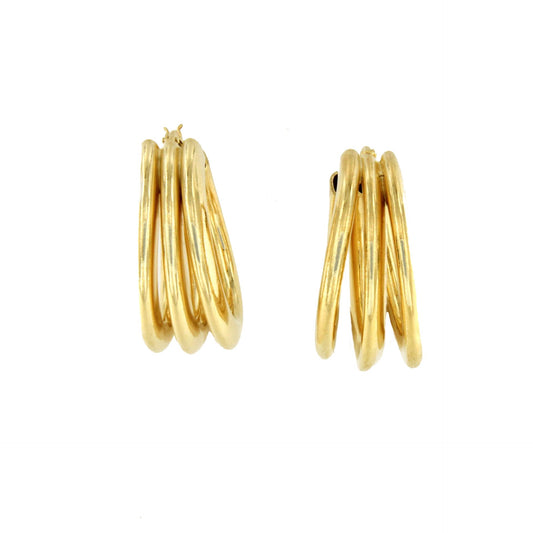 DAKHLA triple rings in sterling silver plated with gold