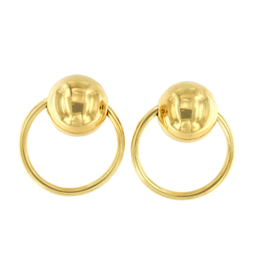 MEKNES earrings in sterling silver plated with gold