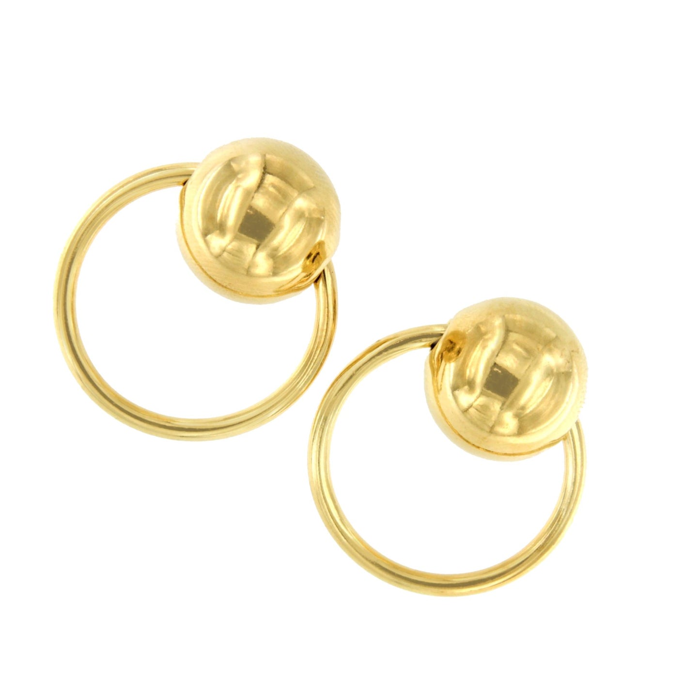 MEKNES earrings in sterling silver plated with gold