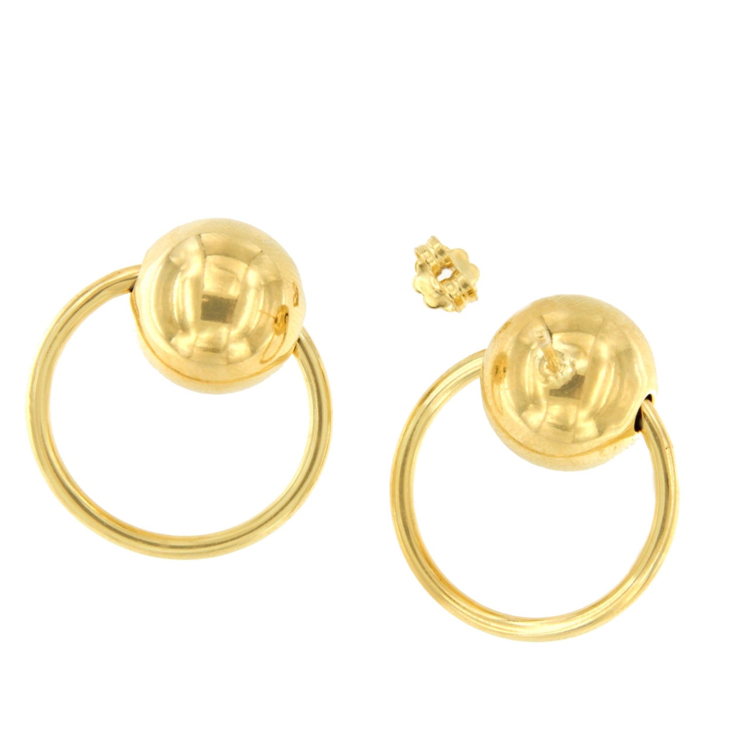 MEKNES earrings in sterling silver plated with gold