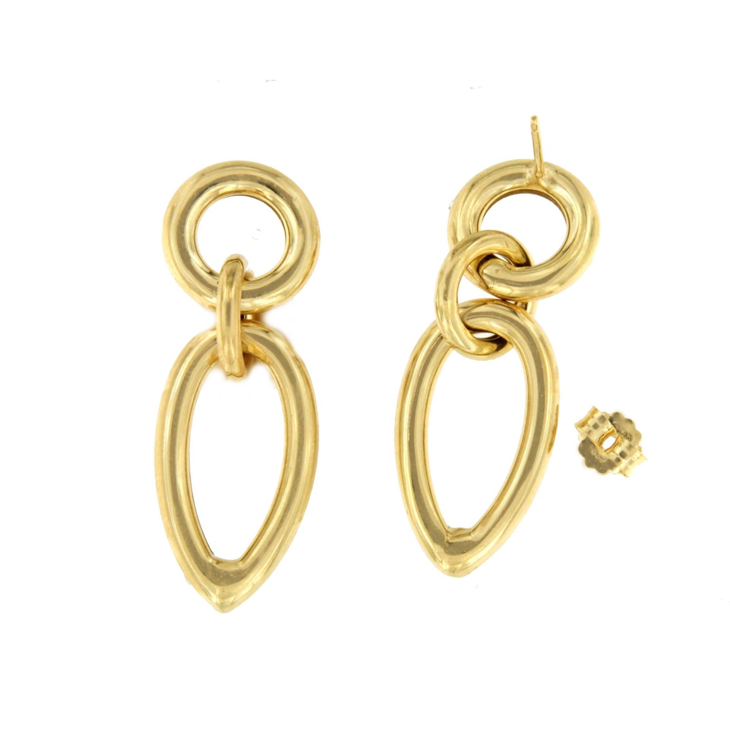 MARTIL earrings in sterling silver plated with gold