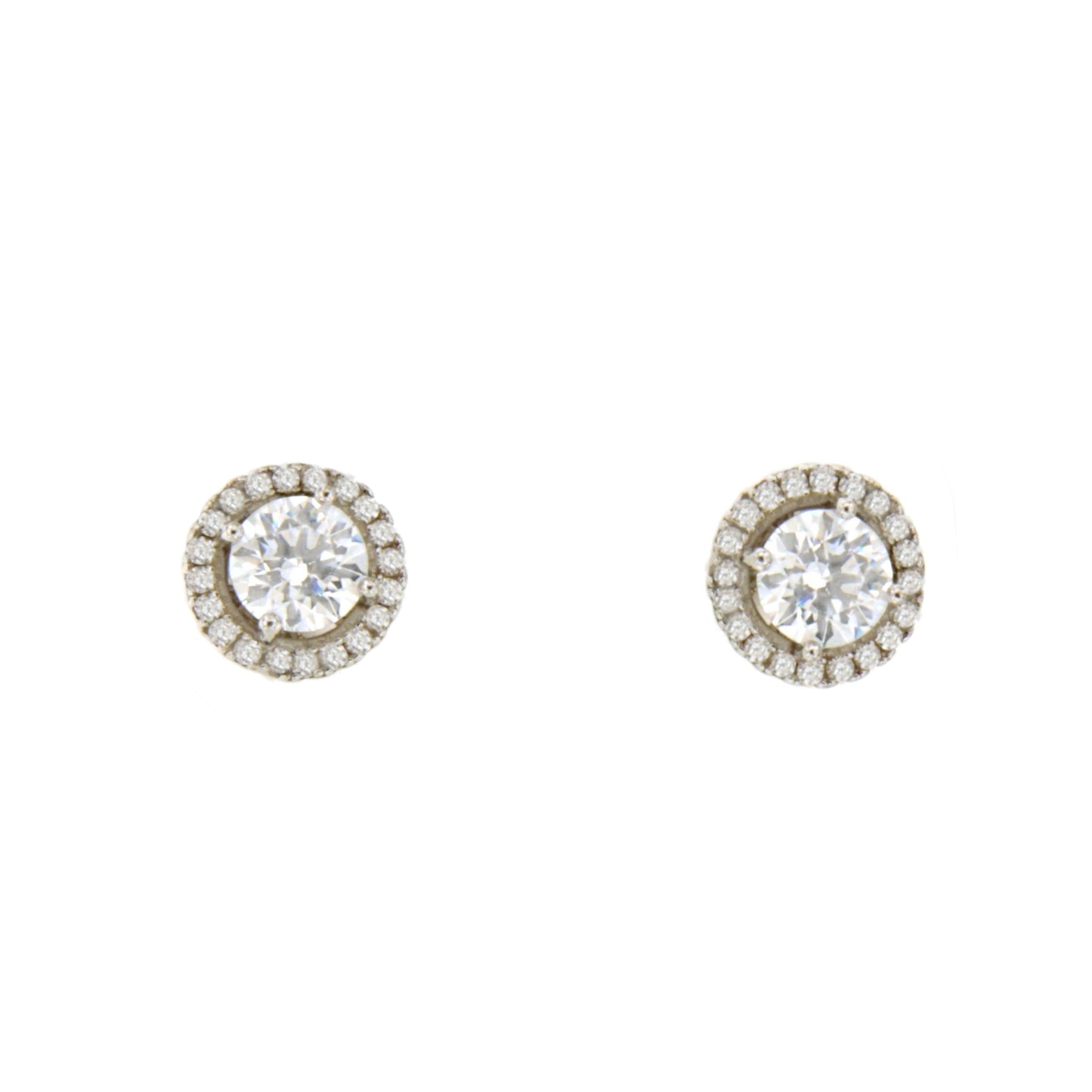 Jordan detachable earrings in silver with cubic zirconia