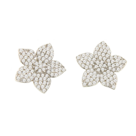 Detachable Easter earrings in 925 sterling silver with cubic zirconia