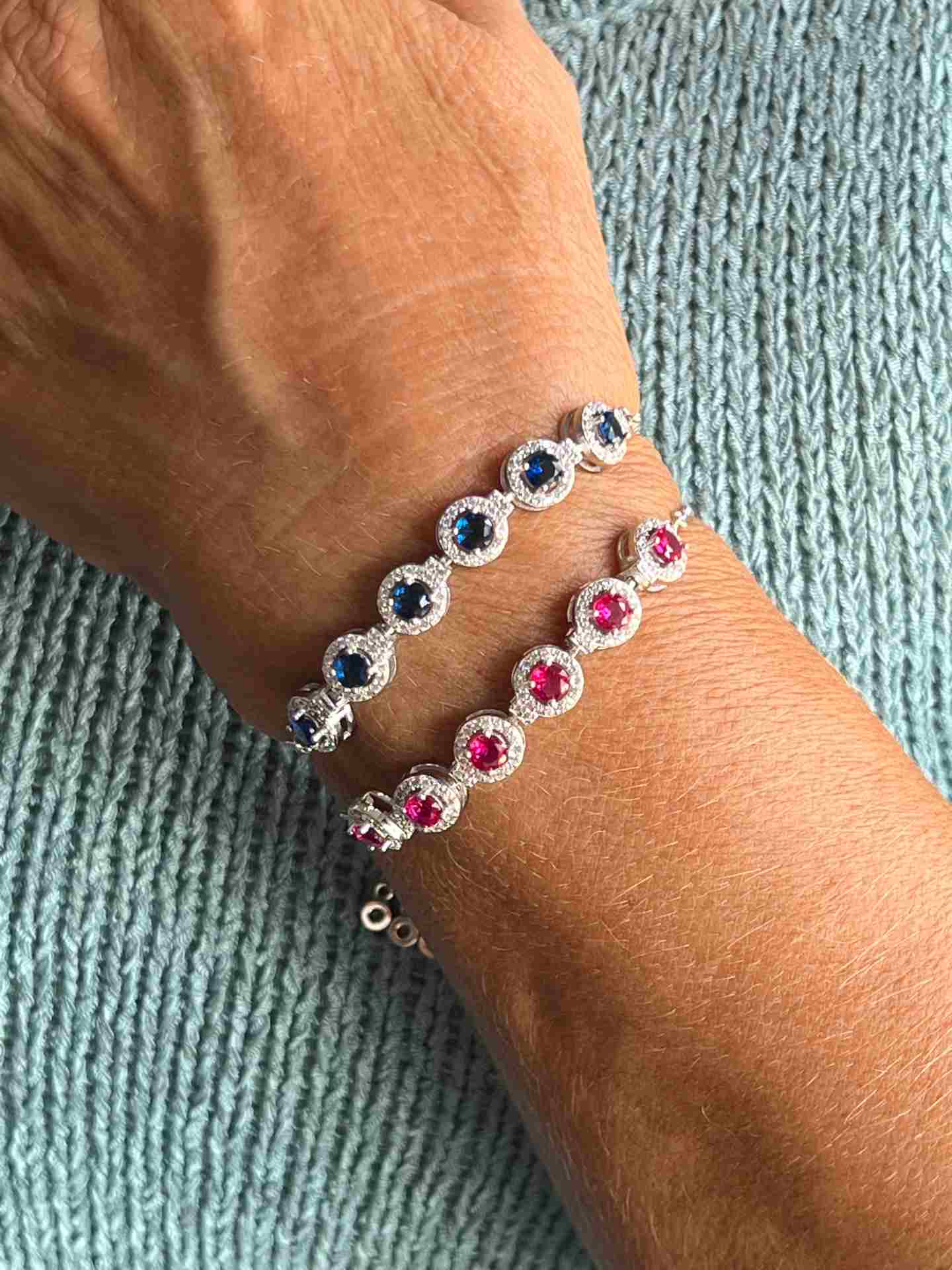 HARRIET bracelet in sterling silver with round cubic zirconia