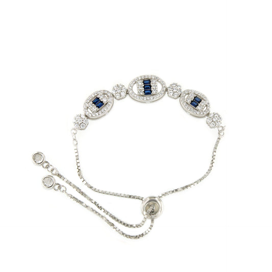 COCO bracelet in sterling silver with cubic zirconia