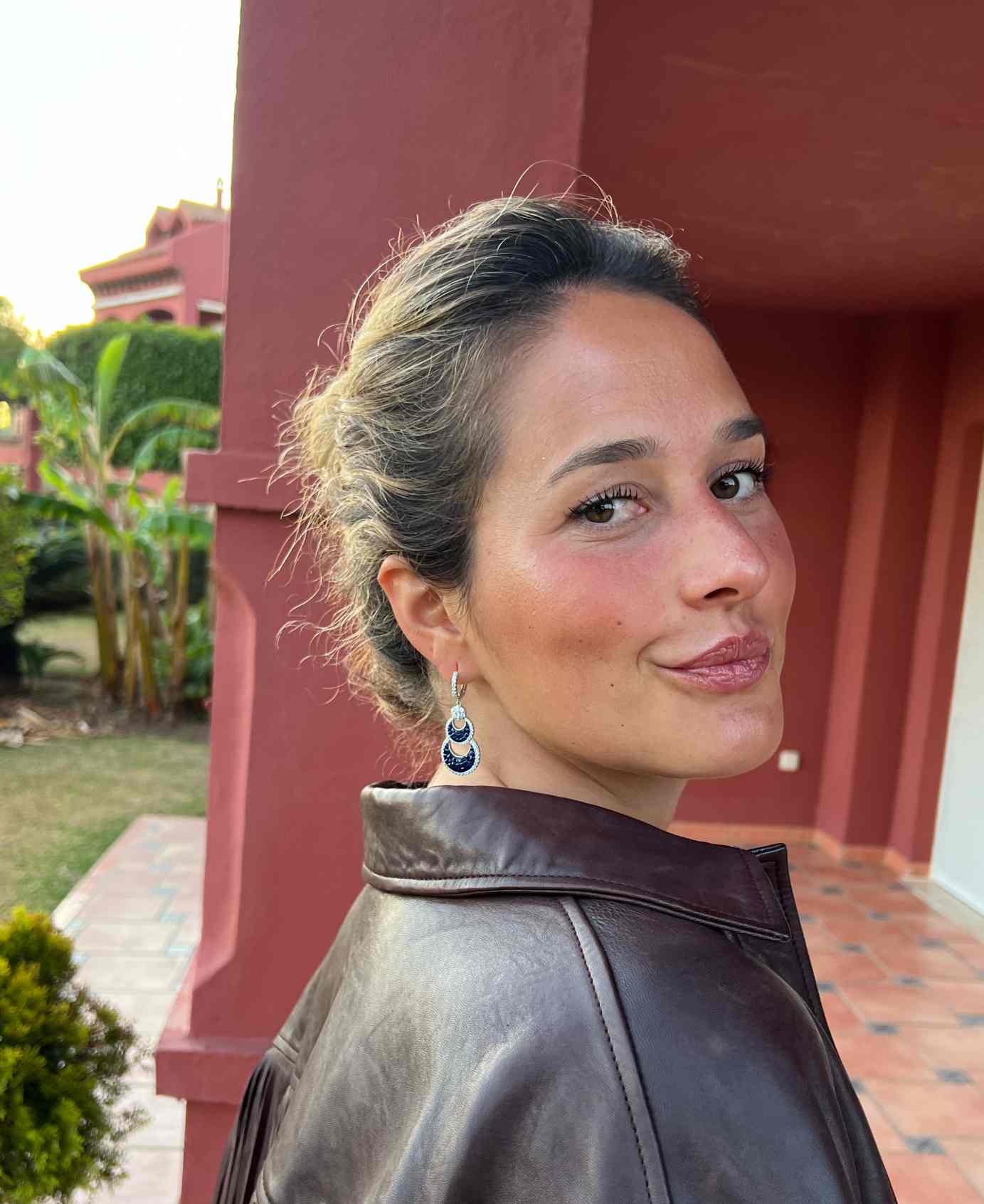 CLEOPATRA earrings, in sterling silver with invisible setting cubic zirconia