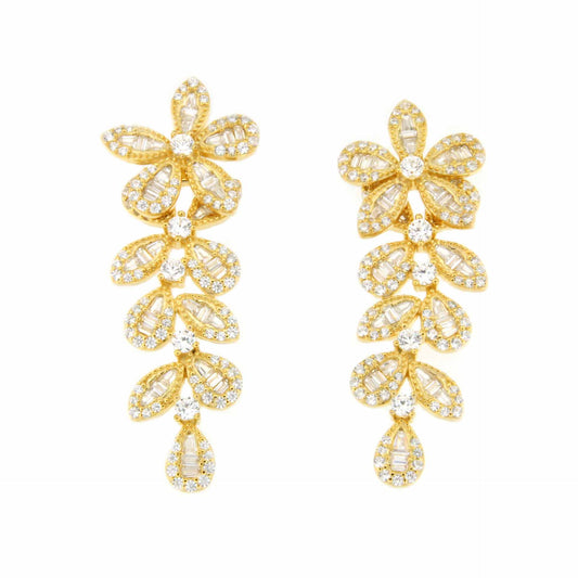 MACARELLA multi-position earrings in sterling silver plated with gold