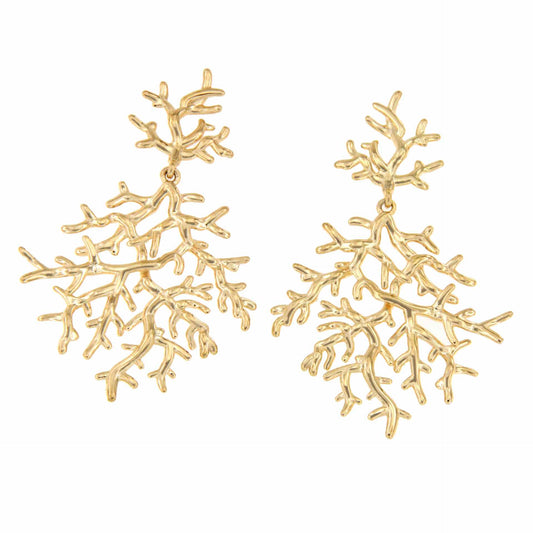 BOLOGNA earrings, in sterling silver plated with gold