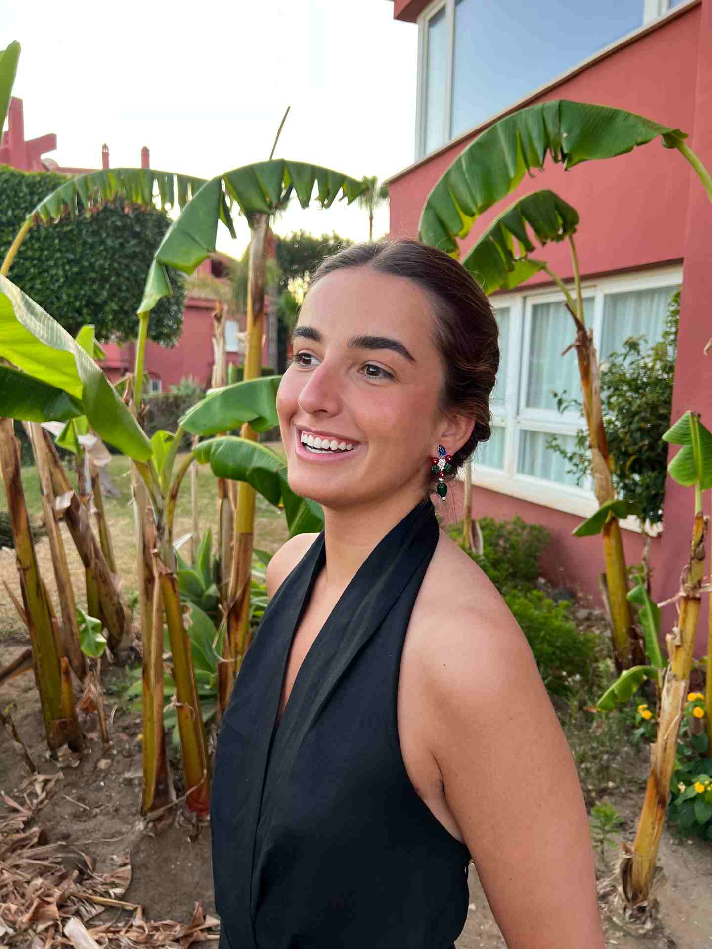 GRETA earrings, in sterling silver with tutti frutti gems