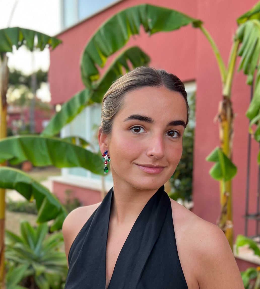 GRETA earrings, in sterling silver with tutti frutti gems