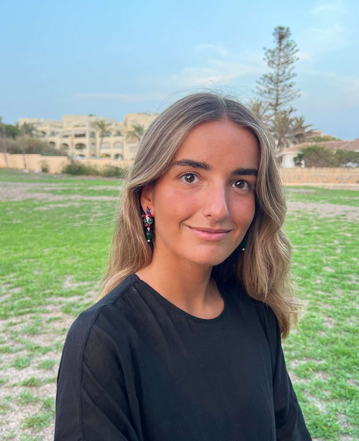 GRETA earrings, in sterling silver with tutti frutti gems