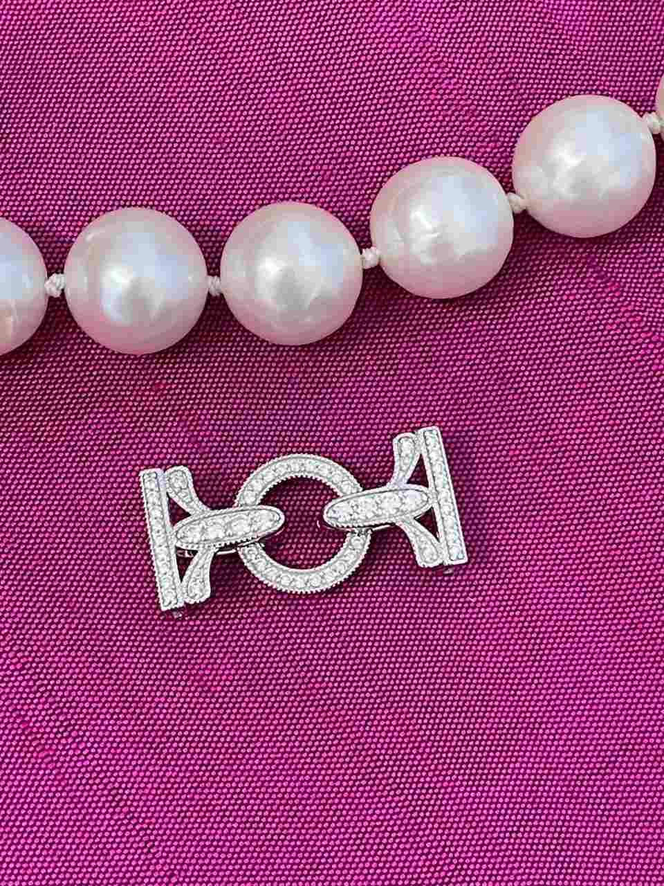 RODAS necklace clasp in sterling silver and cubic zirconia