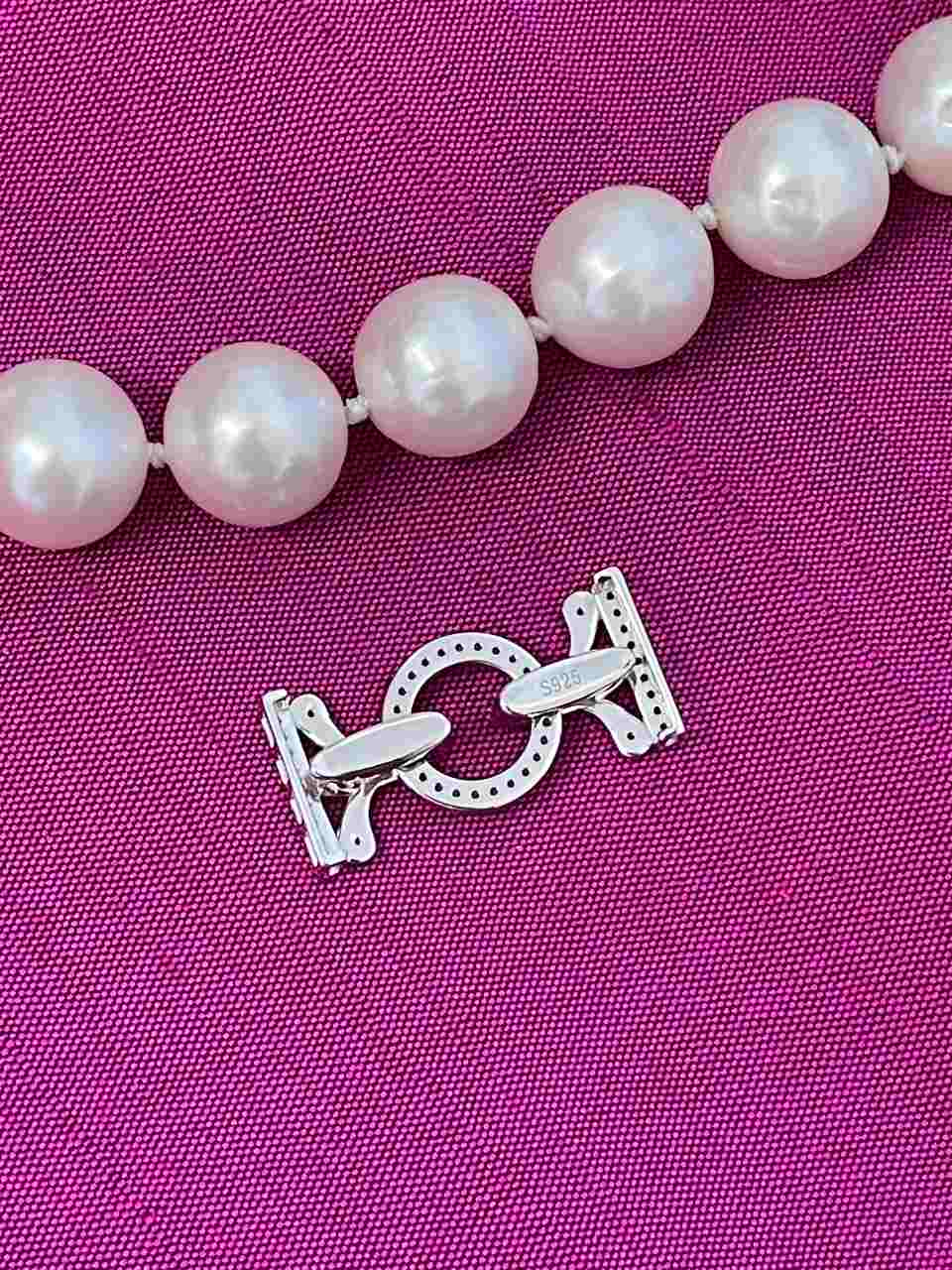 RODAS necklace clasp in sterling silver and cubic zirconia