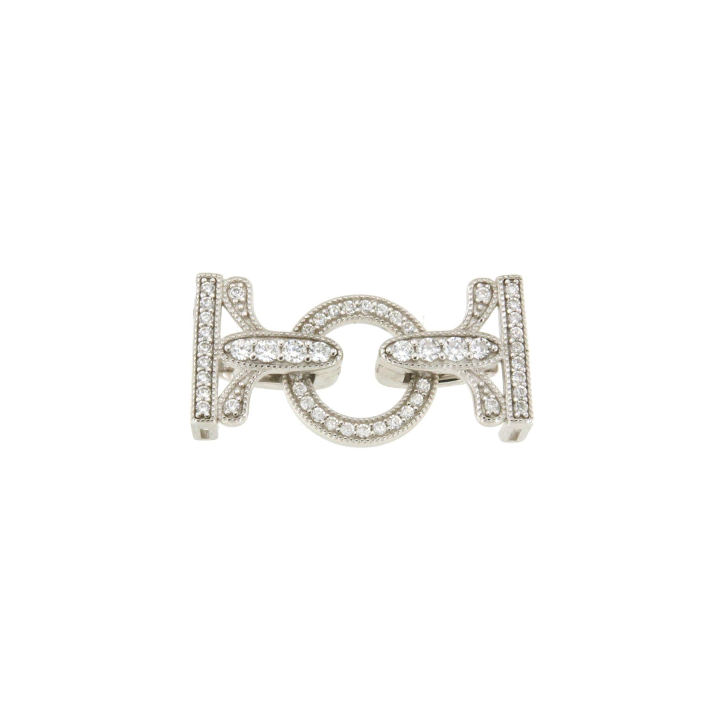 RODAS necklace clasp in sterling silver and cubic zirconia