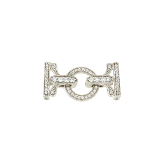 RODAS necklace clasp in sterling silver and cubic zirconia