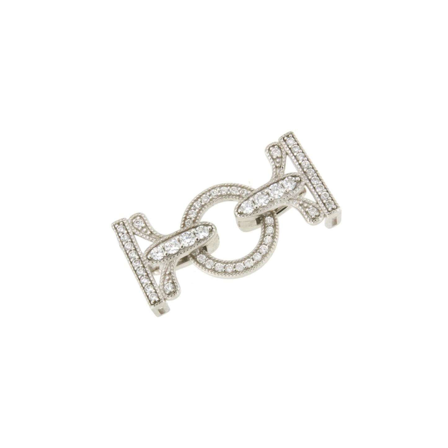 RODAS necklace clasp in sterling silver and cubic zirconia