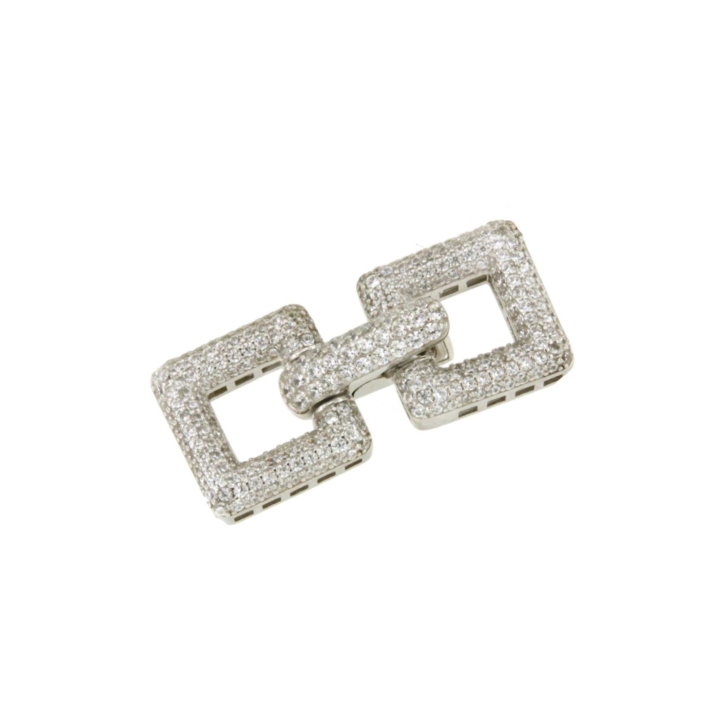 KOSOVO necklace clasp in sterling silver and cubic zirconia