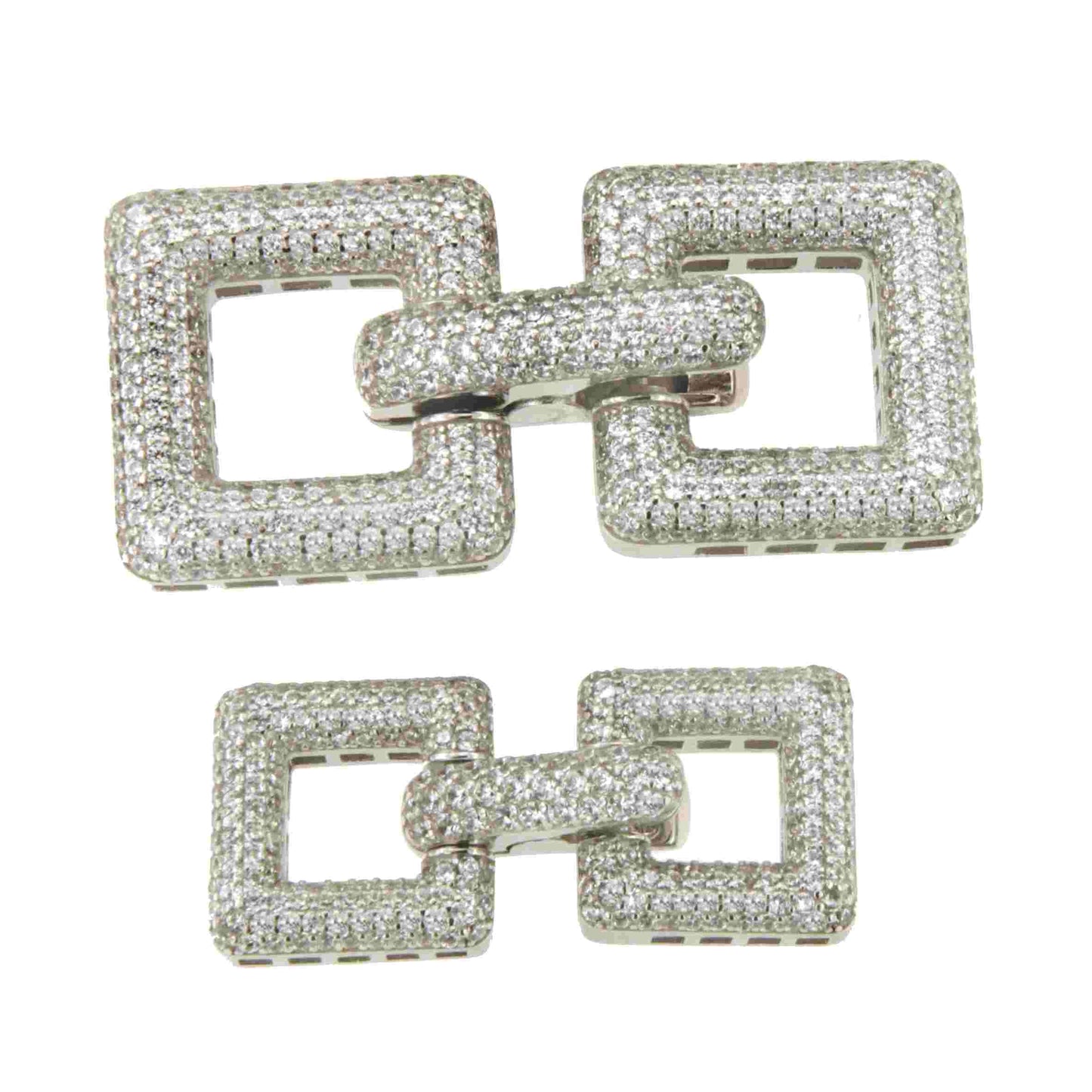 KOSOVO necklace clasp in sterling silver and cubic zirconia