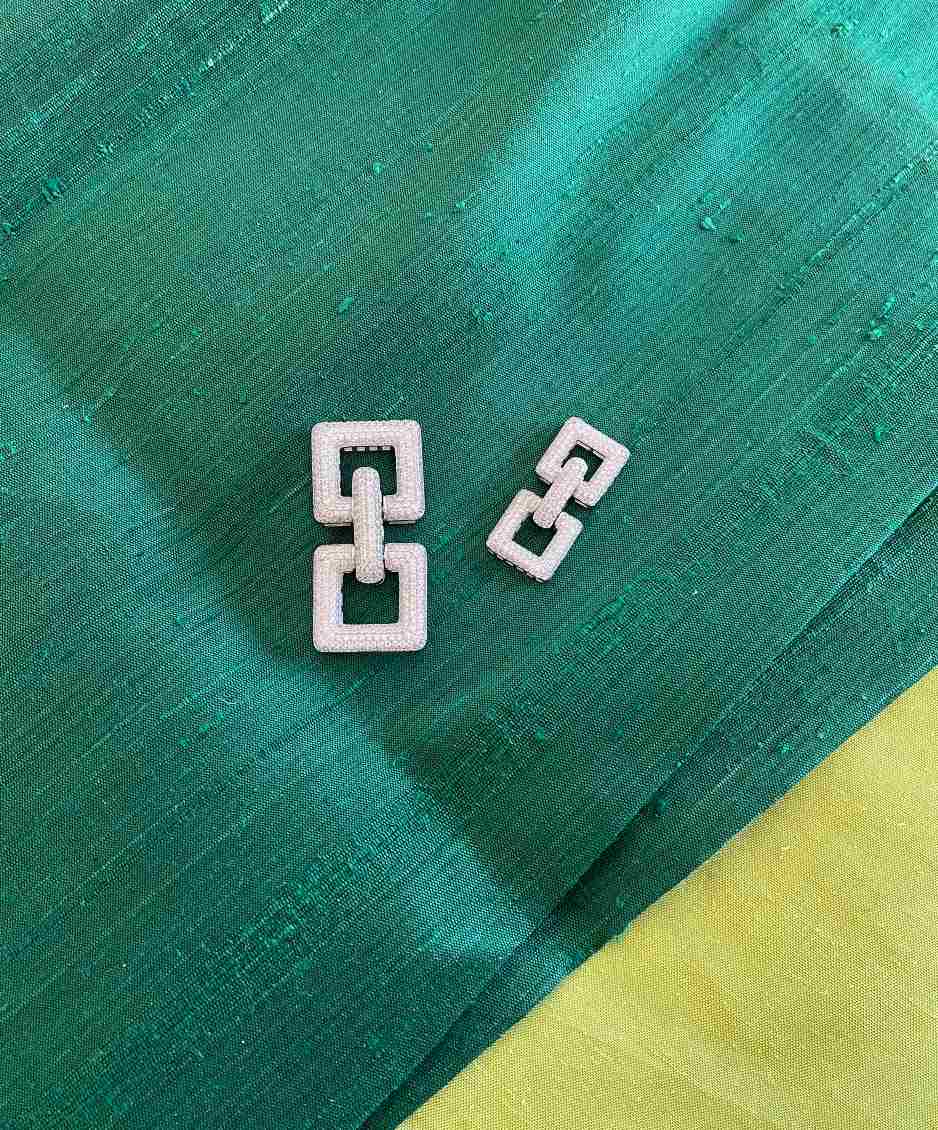 KOSOVO necklace clasp in sterling silver and cubic zirconia