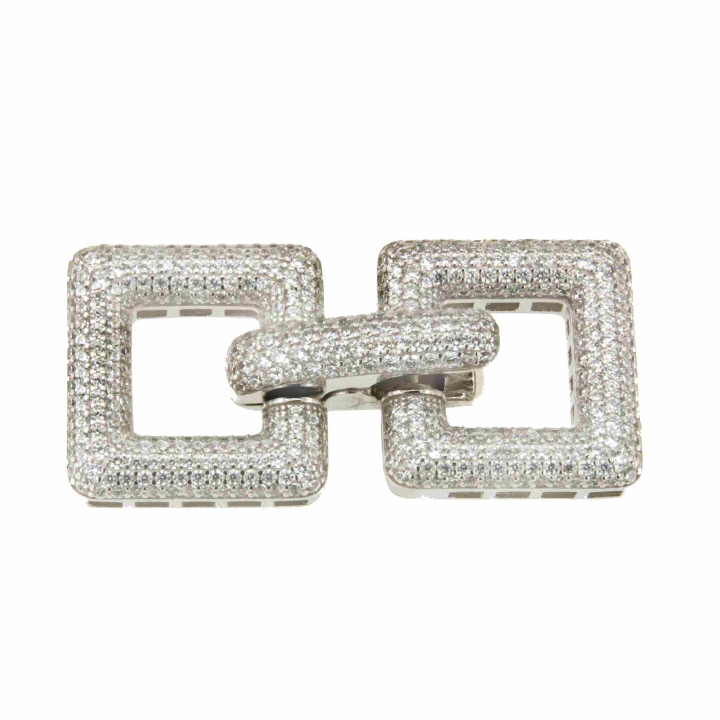 KOSOVO necklace clasp in sterling silver and cubic zirconia