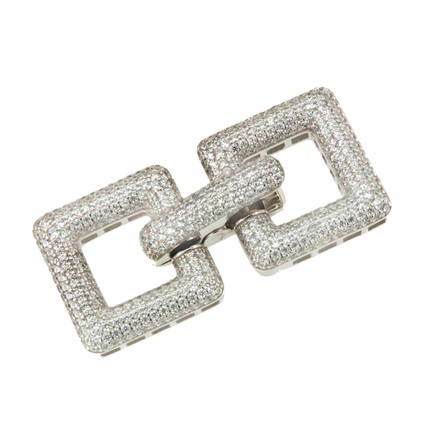 KOSOVO necklace clasp in sterling silver and cubic zirconia