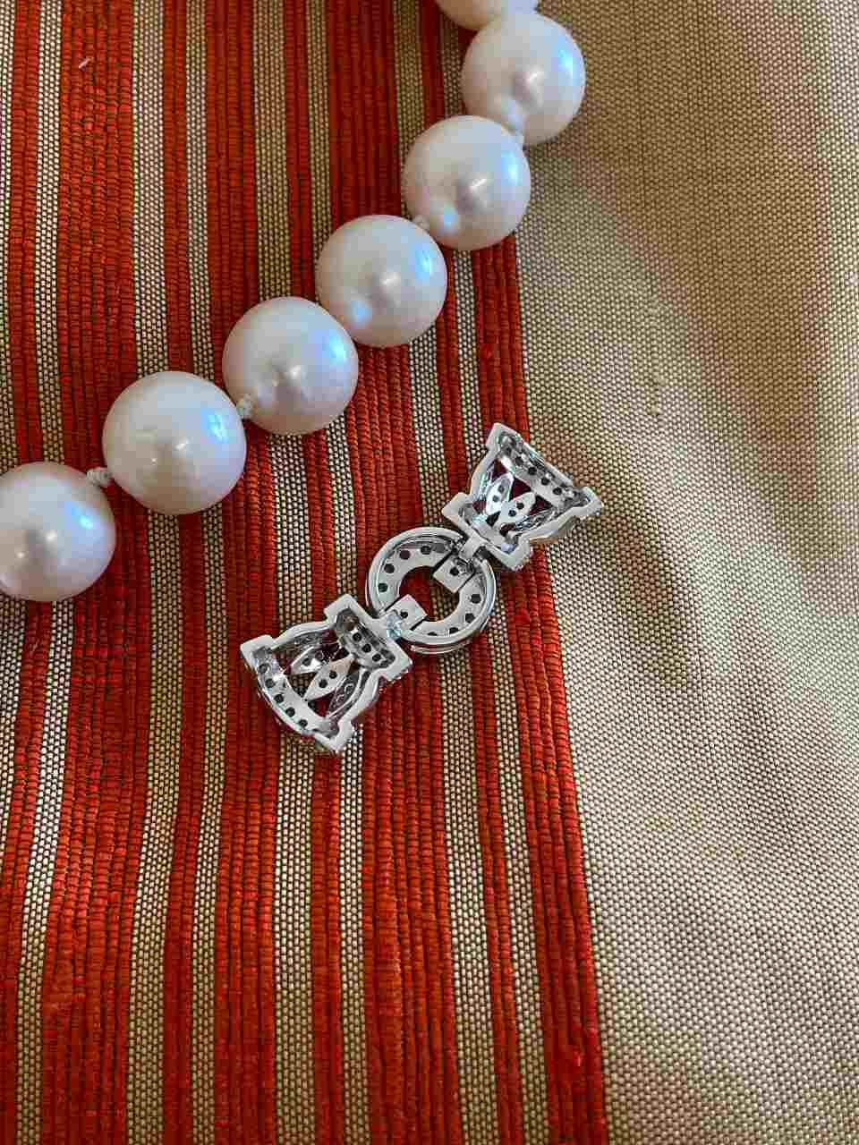 VIENNA art deco centerpiece in sterling silver and cubic zirconia