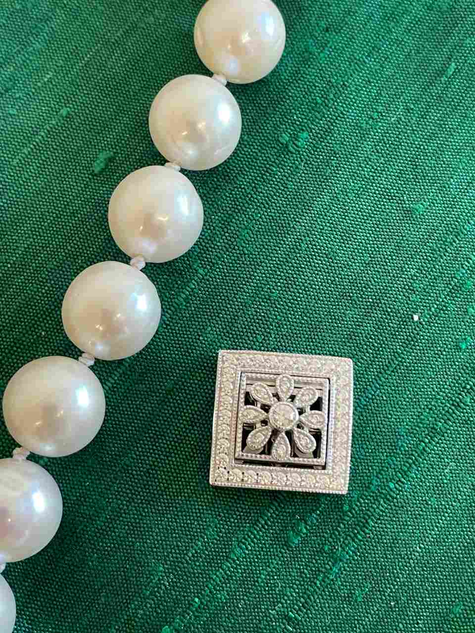 HAWAI necklace clasp in sterling silver and cubic zirconia