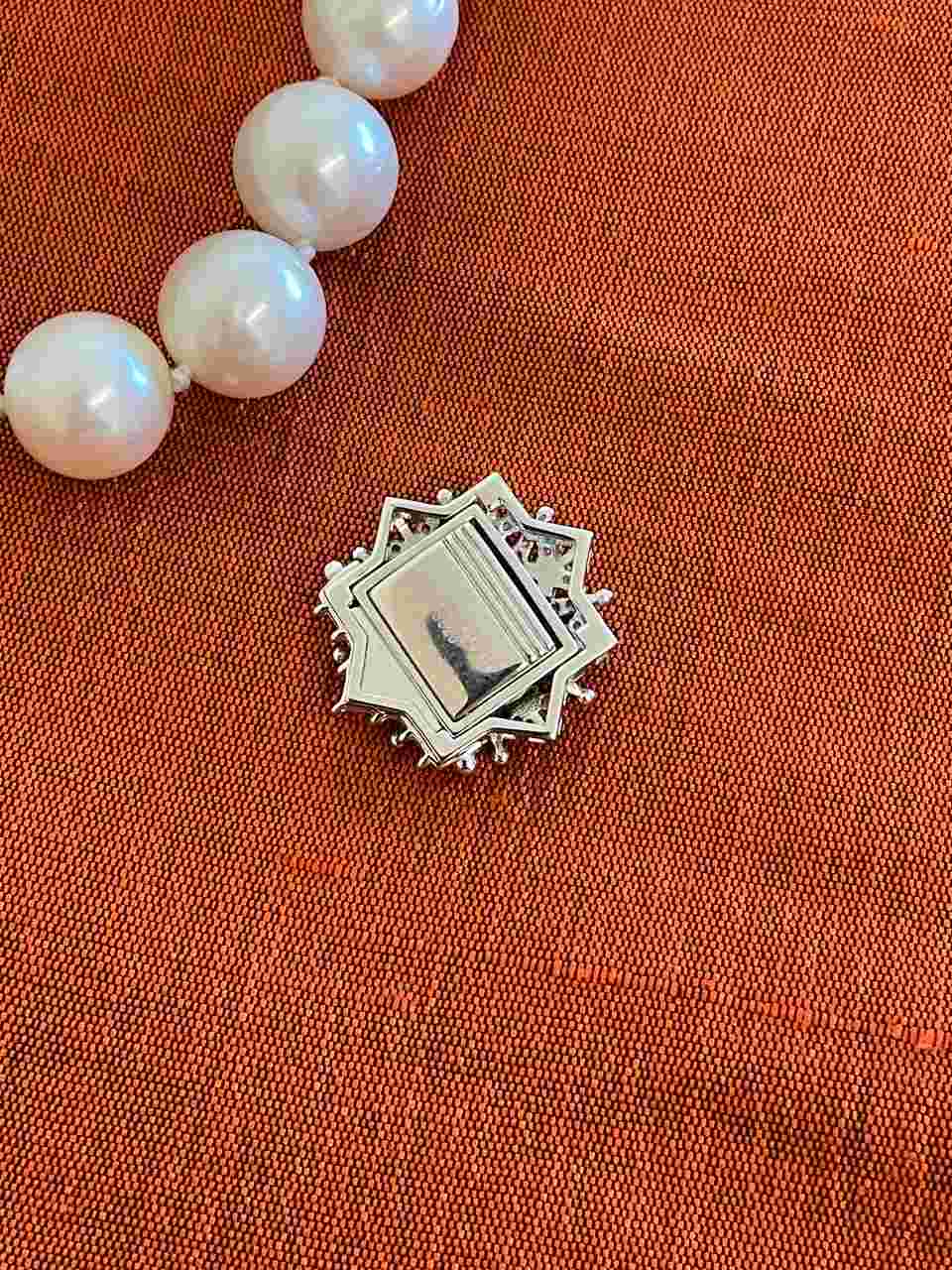 ANDORRA clasp in sterling silver and cubic zirconia