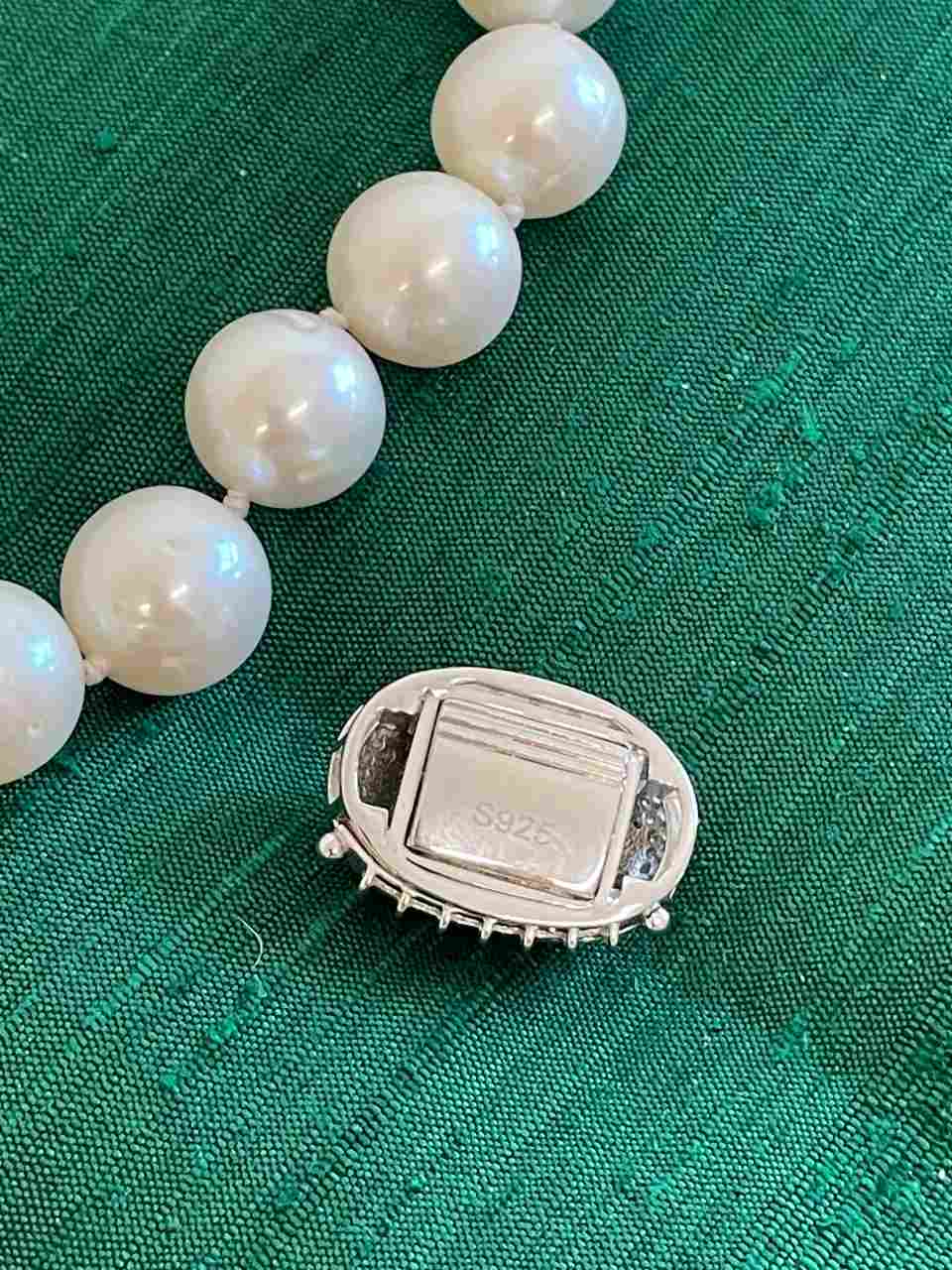 ANGOLA clasp in sterling silver and cubic zirconia