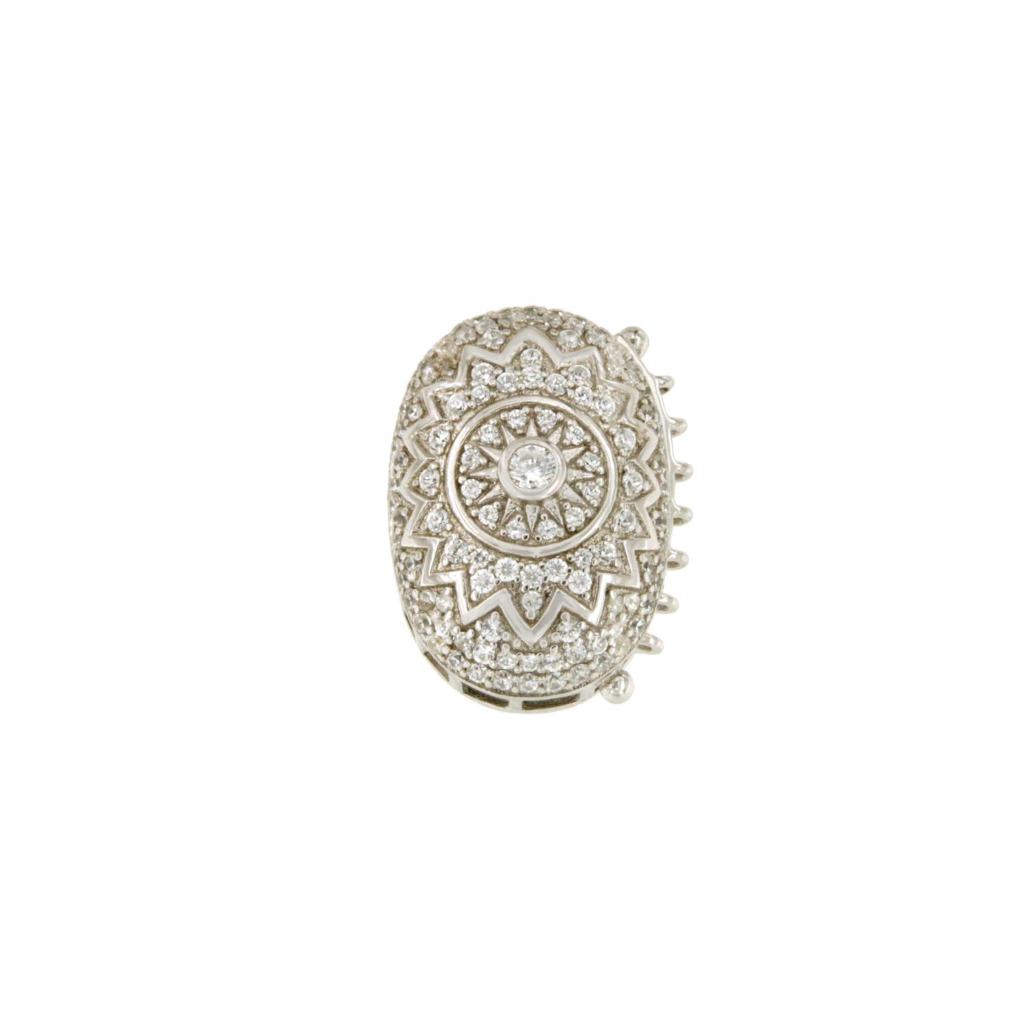 ANGOLA clasp in sterling silver and cubic zirconia