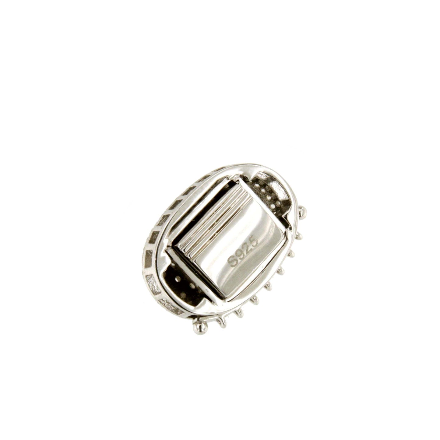 ANGOLA clasp in sterling silver and cubic zirconia