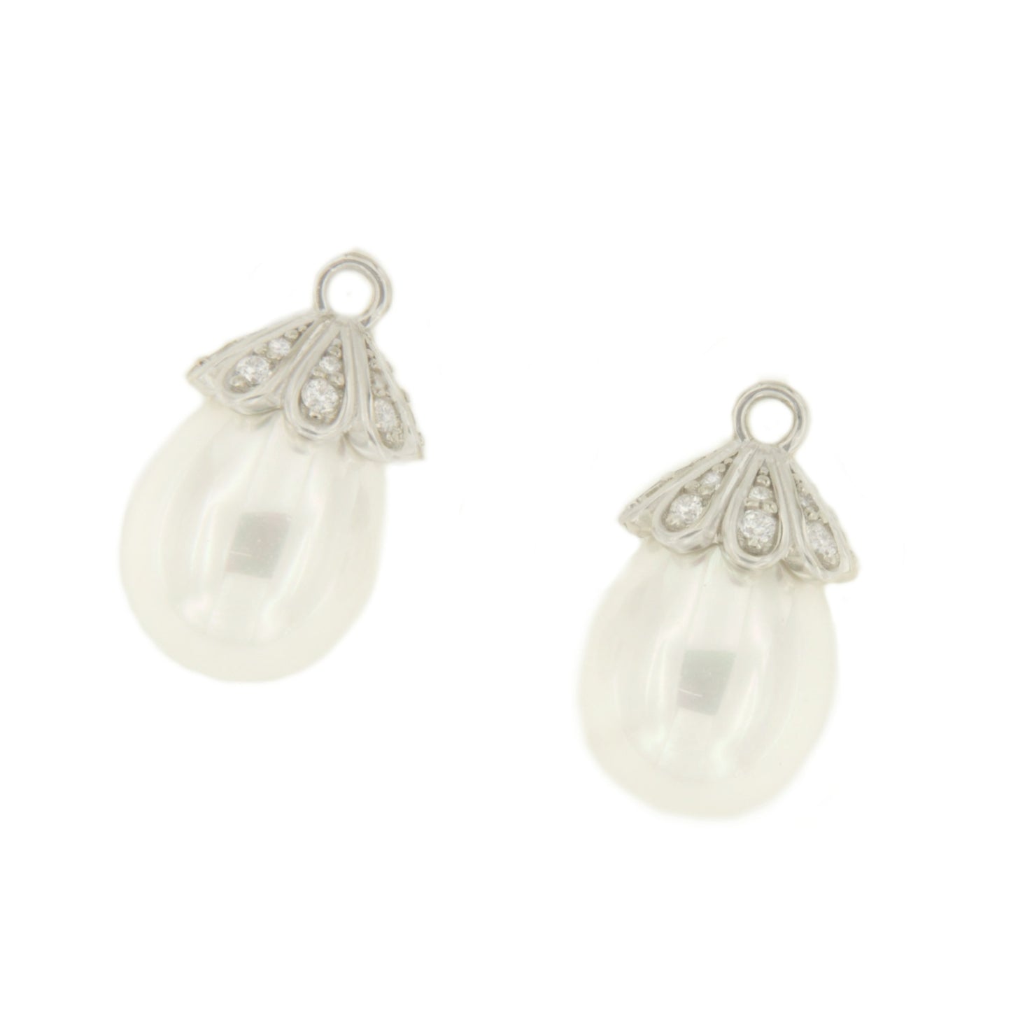 ZANZIBAR silver pendant with pearl and cubic zirconia cap