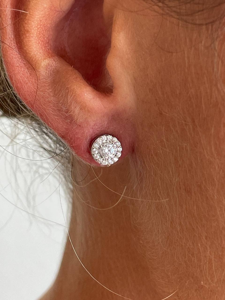 Copenhagen detachable earrings in sterling silver with cubic zirconia