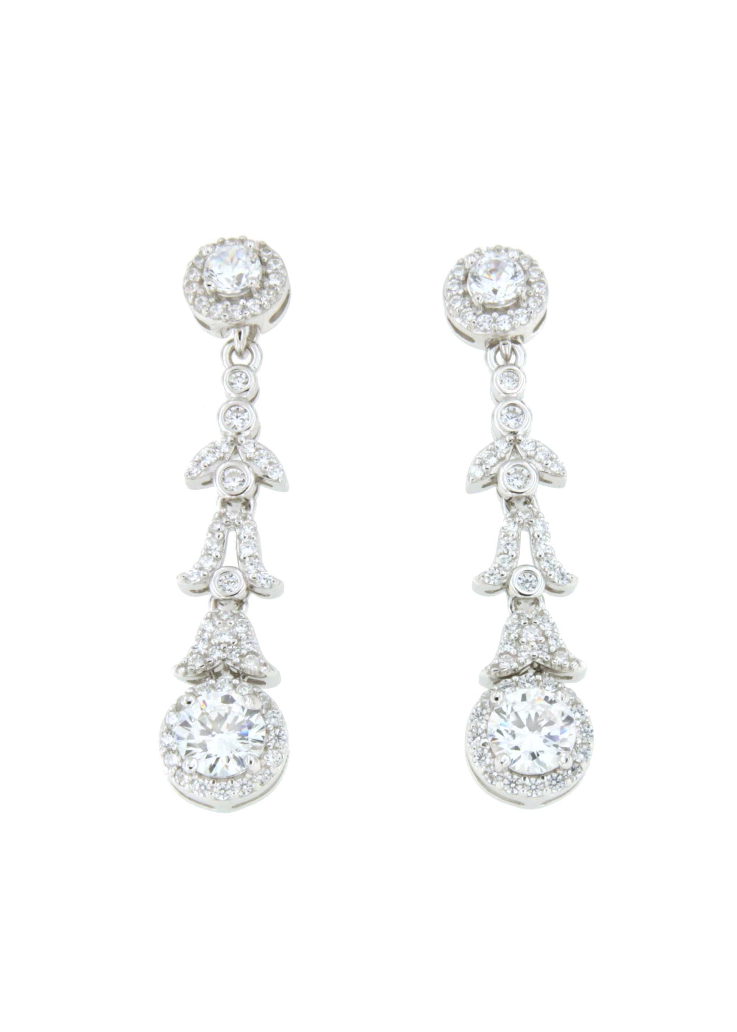 Copenhagen detachable earrings in sterling silver with cubic zirconia