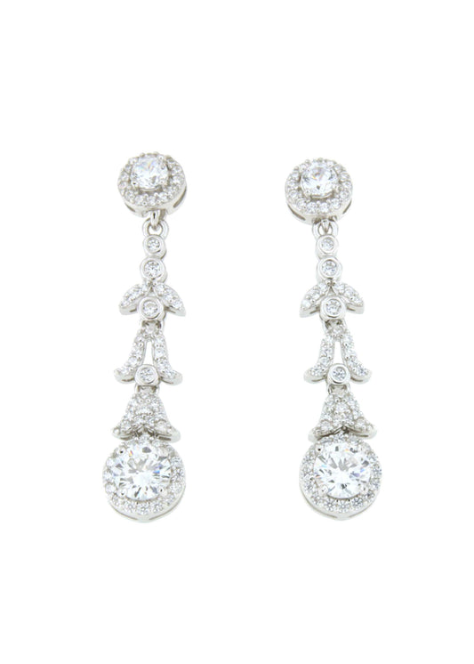 Copenhagen detachable earrings in sterling silver with cubic zirconia