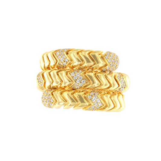 Anillo RIMA plata 1ª ley bañada oro 18 ktes