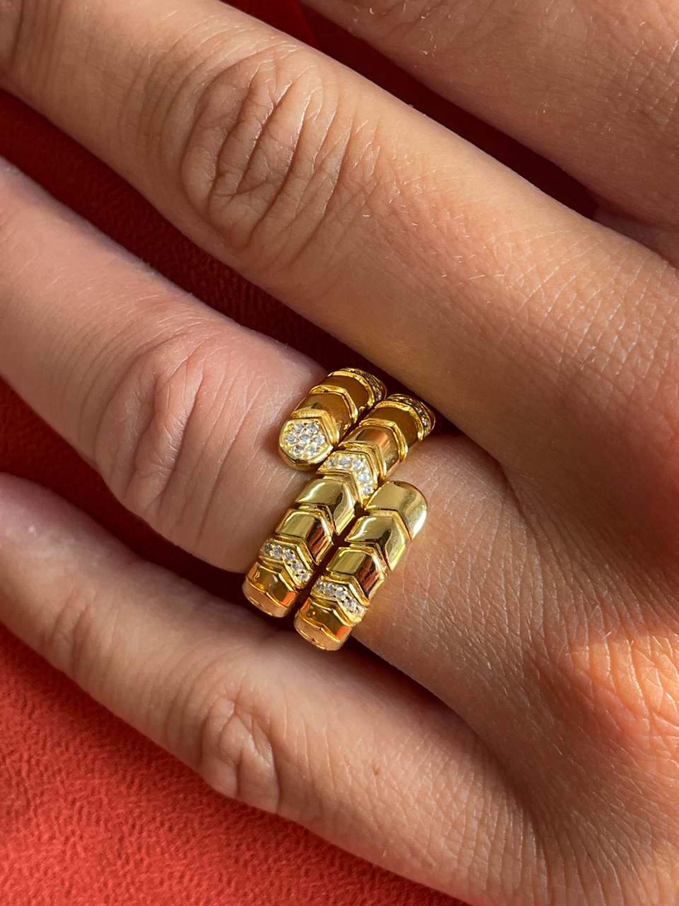 Anillo VELA plata 1ª ley bañada oro 18 ktes