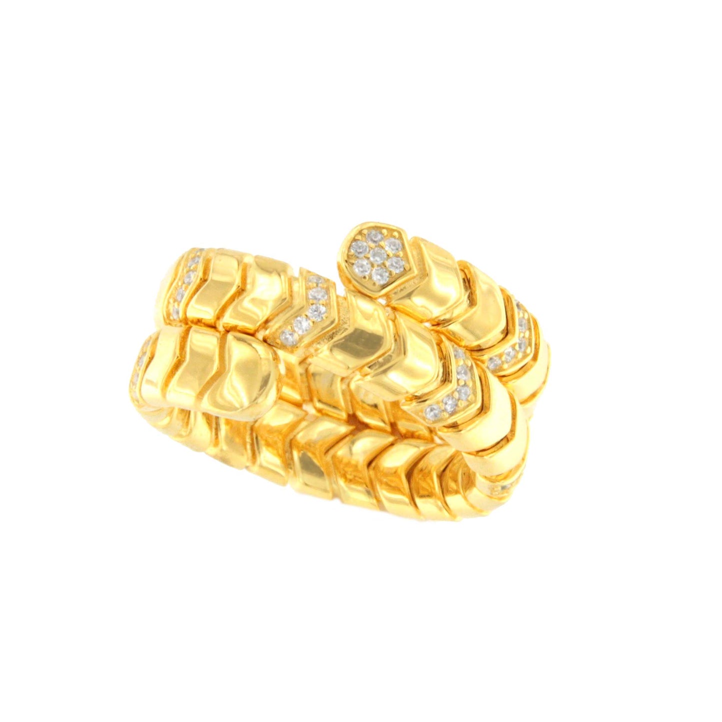 Anillo VELA plata 1ª ley bañada oro 18 ktes