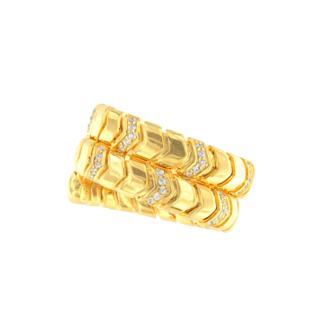 Anillo VELA plata 1ª ley bañada oro 18 ktes