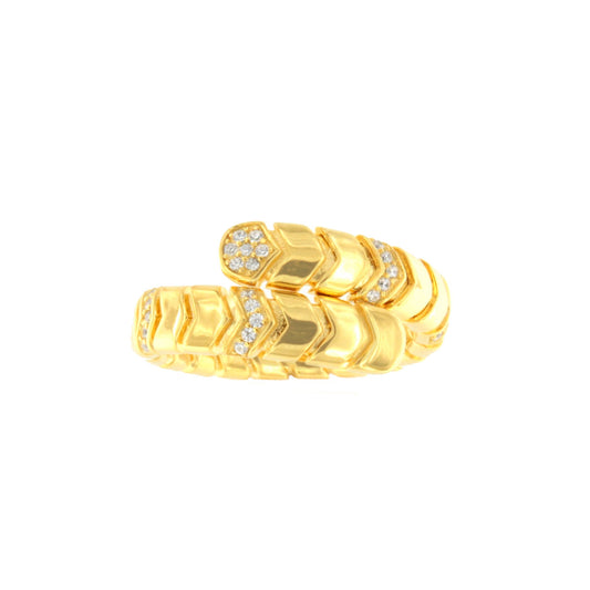Anillo SOMA plata 1ª ley bañada oro 18 ktes
