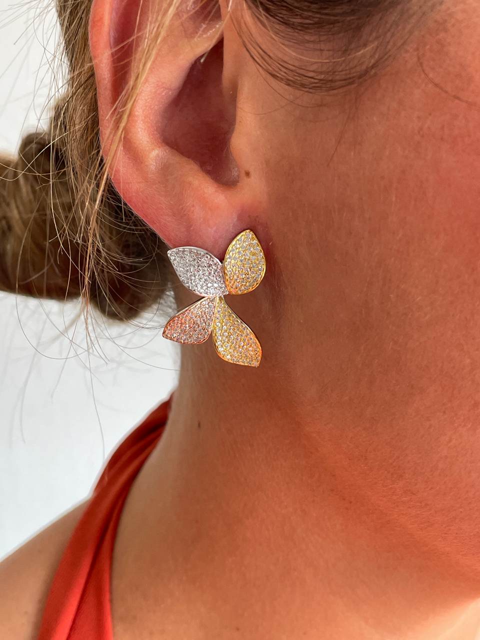 Pendientes ALAIA en plata de ley con circonitas