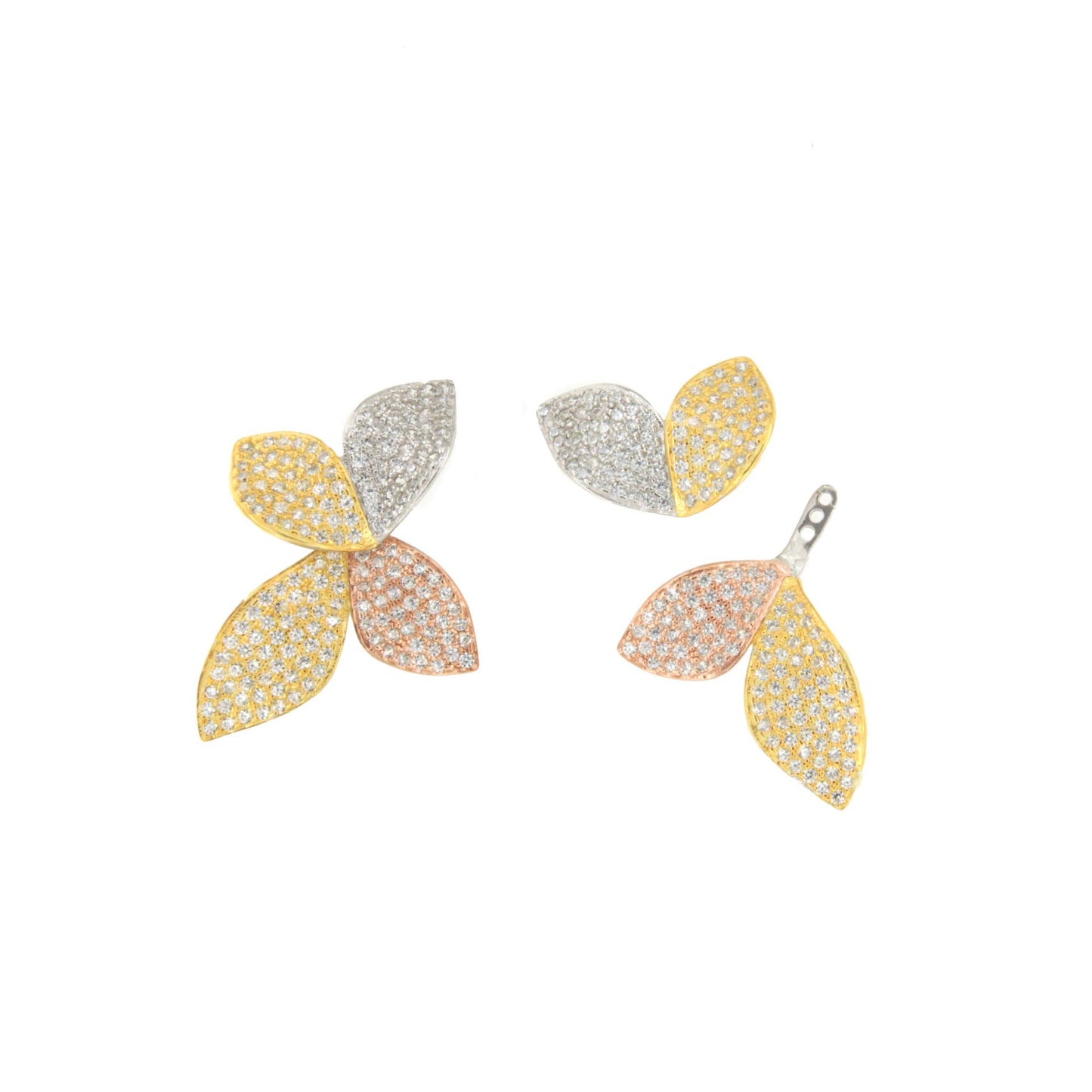 Pendientes ALAIA en plata de ley con circonitas