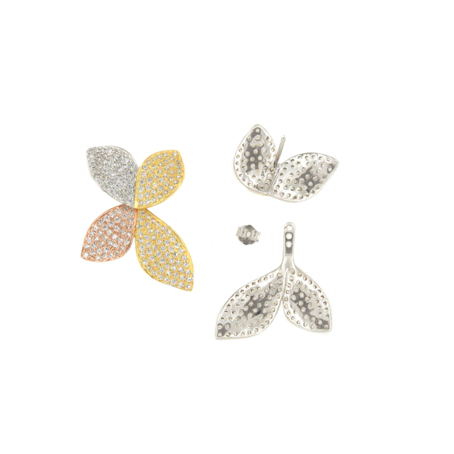 Pendientes ALAIA en plata de ley con circonitas