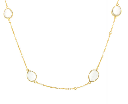 Cloud necklace in sterling silver with 18k gold plating