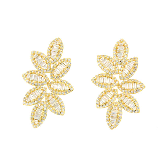 Striking ORLANE earrings, in sterling silver with 18k gold plating