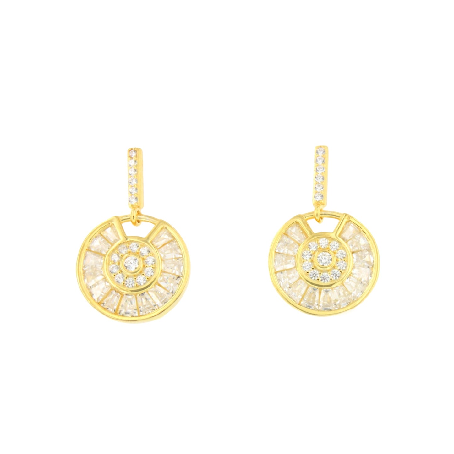 Pendientes THEA en plata primera ley con circonitas