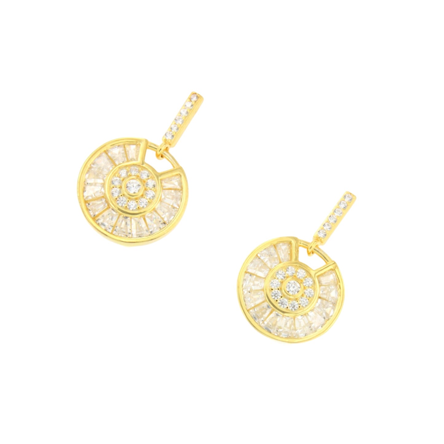 Pendientes THEA en plata primera ley con circonitas