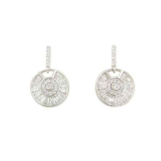 THEA earrings in sterling silver with cubic zirconia